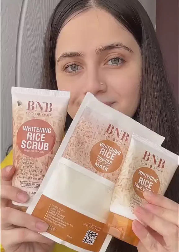 5 In 1 BNB-RICE WHITENING & GLOWING FACIAL KIT SUN SCREEN